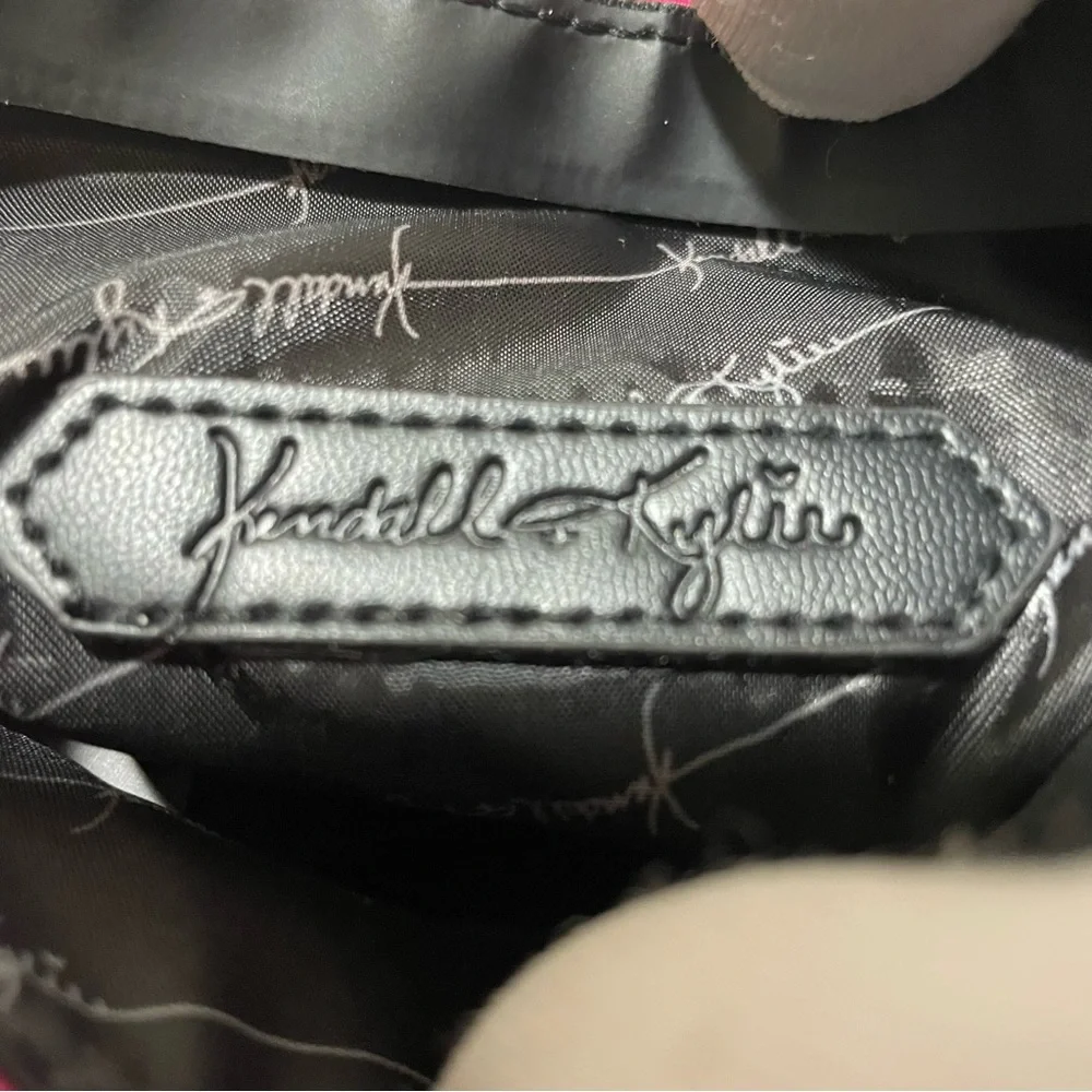 Kendall & Kylie Makeup Bag Cosmetic Bag, Pouch, Pink and Black, NWT